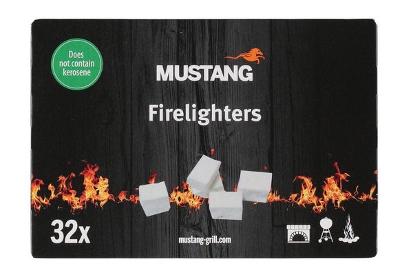 Mustang Sytytyspala valkoinen 32 kpl ilman kerosiinia