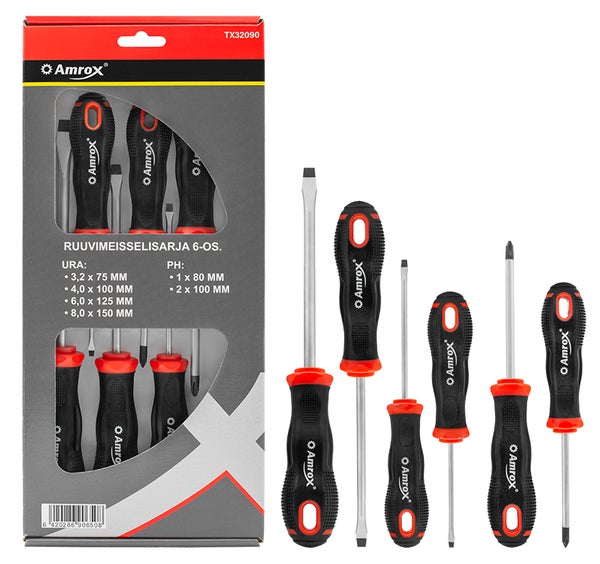 AMROX RUUVIMEISSELISARJA 6-OS. PH+URA