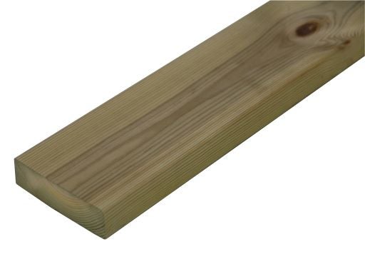 Terassilauta kestopuu 28x95 vihre&auml; sile&auml; NTR/AB,  METRIHINTA 1,36&euro;