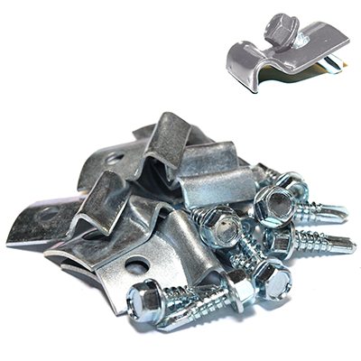 Verkkoaidan kiinnike porautuvalla ruuvilla 10kpl sinkitty